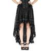 Sinister - 1018 High low skirt - Black Product image